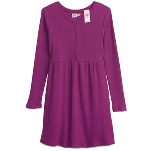 GAP KIDS Girl’s Long Sleeve Waffle-Knit Skater Dress - NEW with Tags